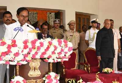 K Chandrasekhar Rao sworn in as Telangana Chief Minister for second time