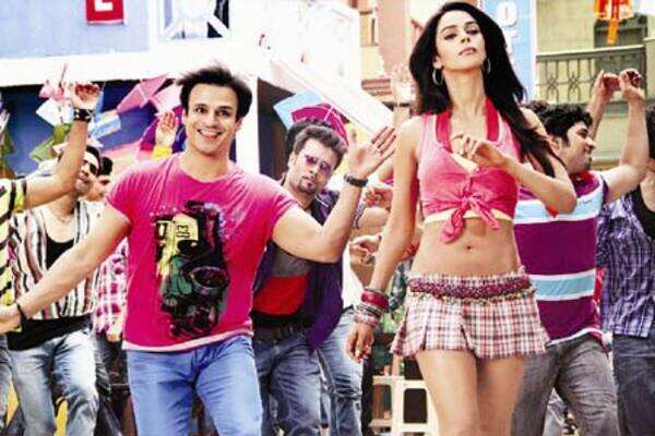 Vivek, Mallika's song shoot in Filmistan