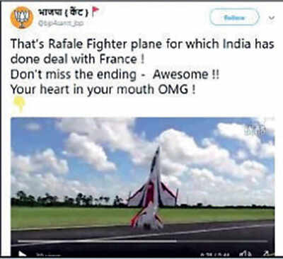 Fake News Buster: This is not a Rafale Jet