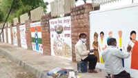 Jodhpur district administration spreads awareness on coronavirus with wall paintings 