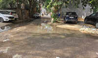 Temporary fixes fail, sewage still floods key roads in Sushant Lok-1