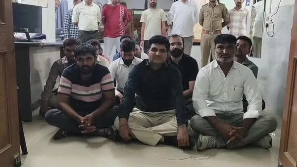 AAP Gujarat president, 31 others detained