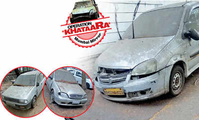 Vehicles rotting for 3 years in Kandivali