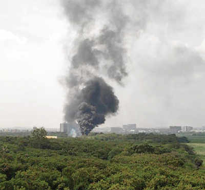 Marshals douse Bellandur fire