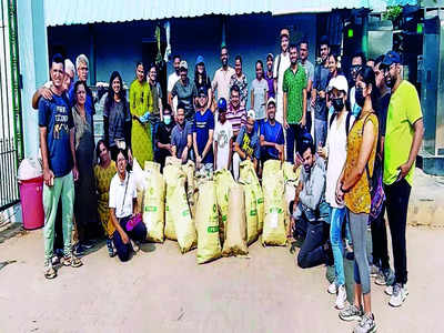 Taking out trash with cleanliness drives