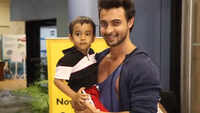 Salman Khan's nephew Ahil Sharma waves at paparazzi 