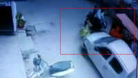 CCTV footage: Delhi cop runs over woman in crowded Chilla village, arrested 