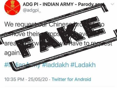Fake alert: This tweet on Chinese army is not from Indian Army’s official handle