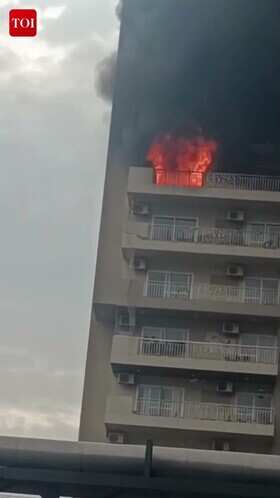 Fire Breaks Out At Noida Residential Complex