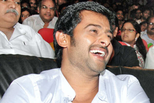 Prabhas praises Tamannah at the music launch of their film at an event in Hyderabad