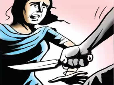 Man attacks wife with knife for taking dowry case to cops