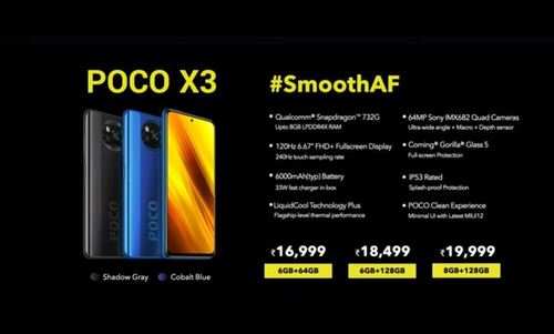 poco x3 launch price