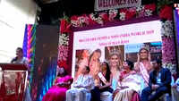 fbb Colors Femina Miss India winner Suman Rao's homecoming celebration at MES school in Navi Mumbai 