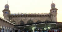 Hyderabad: Police tighten security around Mecca Masjid 