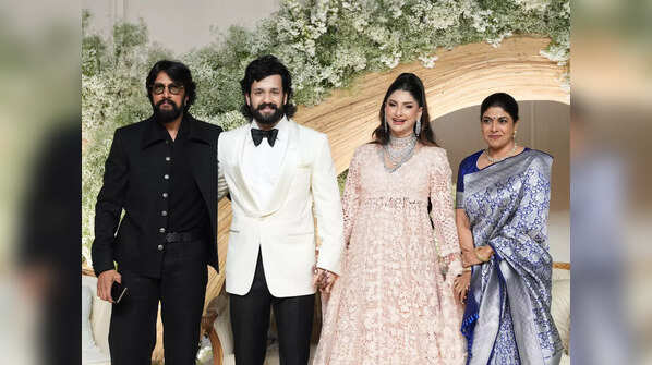 Akhil Akkineni and Zainab Ravdjee's stylish reception