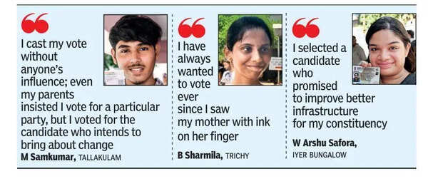 Excited first-timers looking for ‘change’