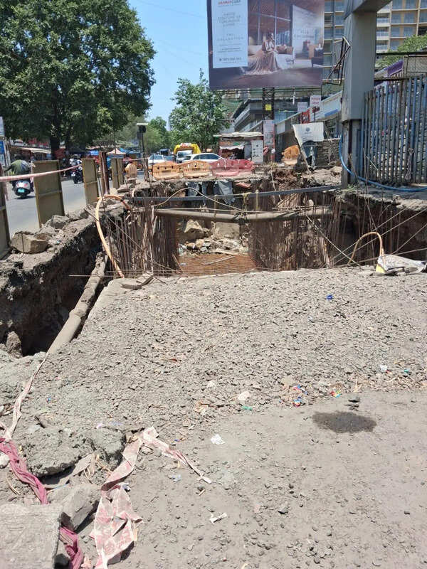 Wadgaon Sheri storm water drainage work crawls, residents fear monsoon chaos