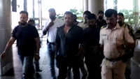 Death threat: Surrounded by armed guards, Salman snapped 