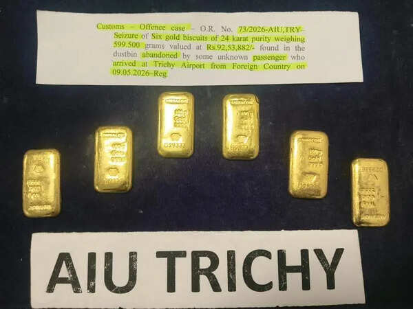 6 gold bars retrieved from flight washroom
