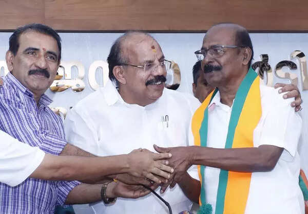 Nattika MLA Mukundan joins BJP after CPI ouster