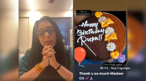 Rupali Ganguly gets teary-eyed as fans make her birthday special by ...