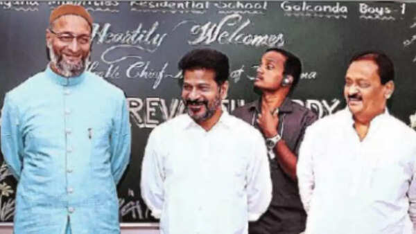 Revanth-Asad tango at Metro event: Will back govt for Telangana progress, says MP Asaduddin Owaisi