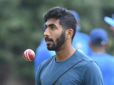 For a change, Jasprit Bumrah flexes his elbow joints