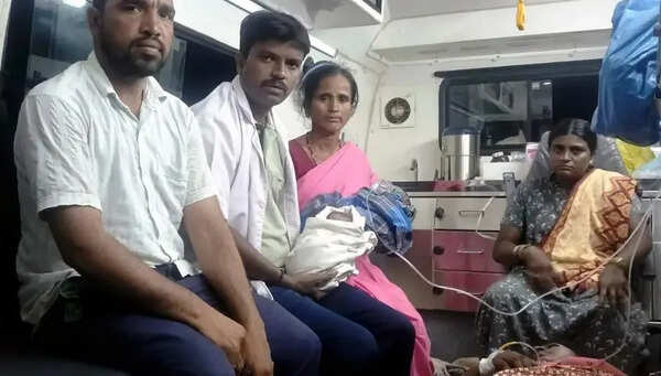 Woman delivers twins in ambulance en route to hospital