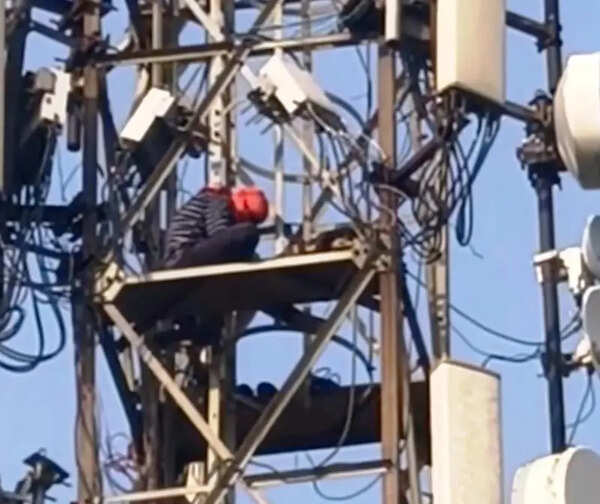 Youth climbs mobile tower demanding marriage in Giridih