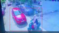On cam: Speeding car rams into two-wheeler in Hyderabad 