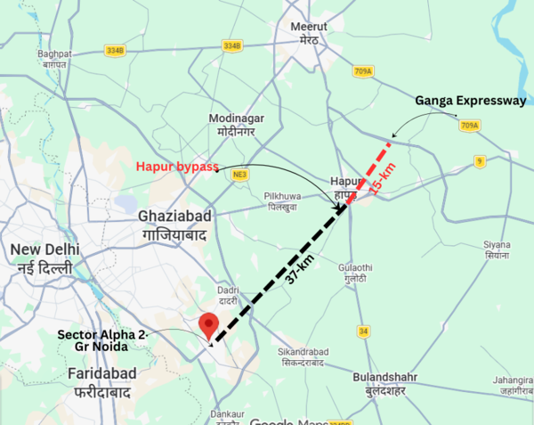 Greater Noida OKs Ganga Expressway link via Hapur