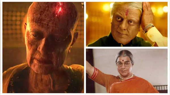 'Kalki 2898 AD', 'Indian 2', 'Chachi 420': 5 times Kamal Haasan impressed with his dramatic looks in films