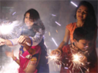 Fewer crackers were burst this Diwali