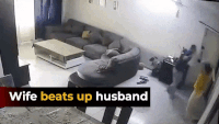 Wife beats up husband on a regular basis, complaint filed 
