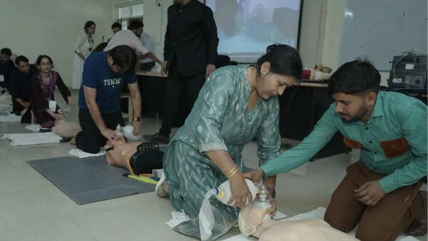 LLRM Medical College holds CPR training to boost emergency life-saving skills