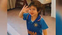 Fans go gaga over Taimur's picture celebrating India's victory over Pakistan 