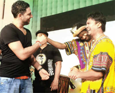 Yuvraj Singh promotes fitness