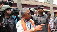 West Bengal BJP state president Dilip Ghosh allegedly attacked by miscreants during morning walk 