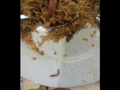 Caterpillar found in Veg Biryani at Ikea Hyderabad, restaurant fined