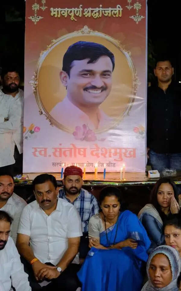Widow of slain Beed sarpanch files nomination for Massajog bypoll; unopposed poll unlikely