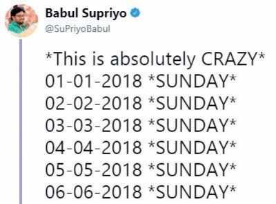 Fake news buster: In 2018, all days with the same date as the number of the month are Sundays?