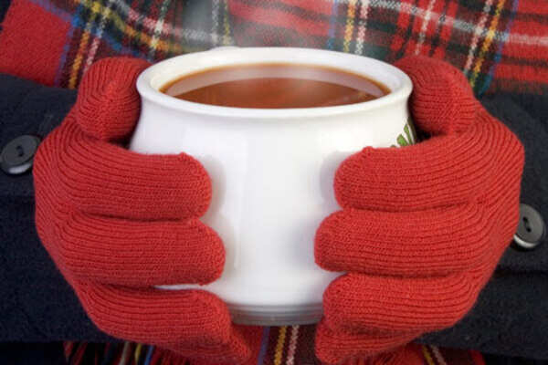 Best winter warmers? Soup and tea!