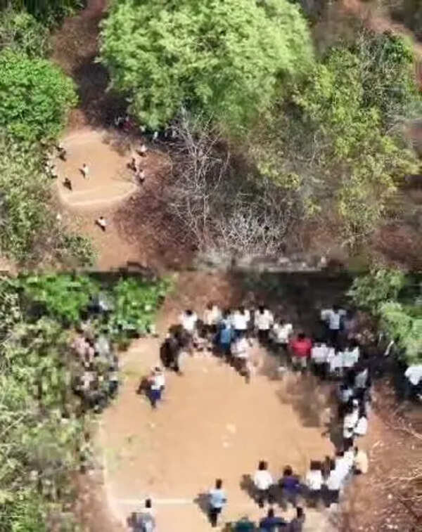 Shivamogga police use drones to crackdown on gambling in forest