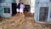 Watch: Mahanandi temple submerged in water after heavy rainfall in Kurnool 