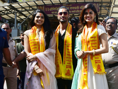 Junglee stars visit Siddhivinayak temple before film's trailer launch