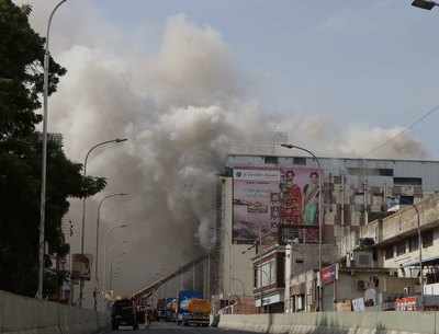 After major fire, multi-storey Chennai Silks building starts to crackle and crumble