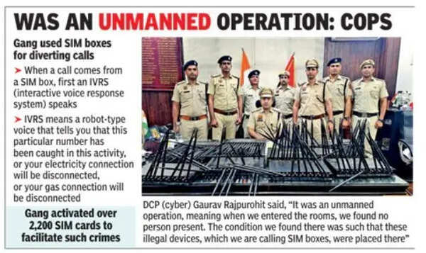 SIM box racket in Gurgaon routes calls through Indian numbers to mask its overseas operations