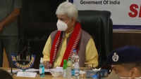 J&K LG Manoj Sinha reviews development projects in Reasi district 