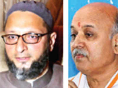 No place for Togadia, Owaisi, say city cops