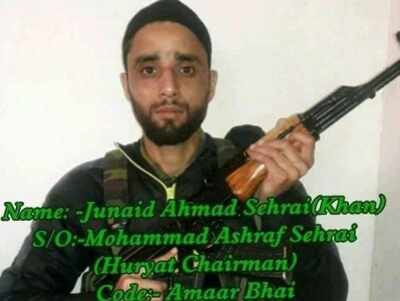 Tehreek-e-Hurriyat Chairman Mohammad Ashraf Sehrai’s son Junaid joins terror group Hizbul Mujahideen